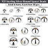 60Pcs 6 Styles 925 Sterling Silver Beads STER-BBC0008-15-2