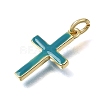 Brass Enamel Pendants KK-CBAEEA8-10A-G-2
