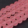 Baking Paint Transparent Glass Bead Strands X-GLAA-S031-10mm-28-1