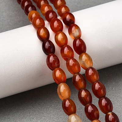 Natural Red Agate Beads Strands G-F801-F01-01A-1