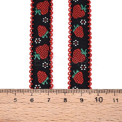 Polyester Strawberry Ribbon OCOR-T016-04A-1