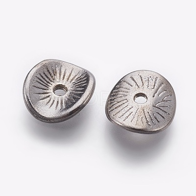 Tibetan Style Wavy Spacer Beads LS-TIBEP-A11067-B-LF-1