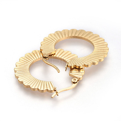 201 Stainless Steel Hoop Earrings EJEW-A054-14G-1
