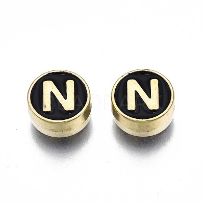 Alloy Enamel Beads ENAM-N052-006-02N-RS-1