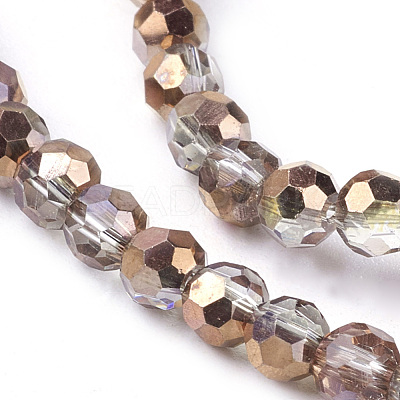 Electroplate Glass Beads Strands EGLA-J042-4mm-H03-1