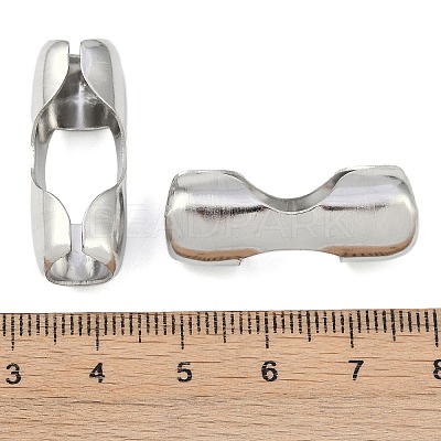 Non-Tarnish 304 Stainless Steel Ball Chain Connectors STAS-Z084-02P-1