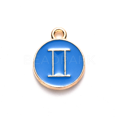 Alloy Enamel Pendants X-ENAM-S124-01A-02I-1