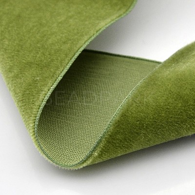 Polyester Velvet Ribbon for Gift Packing and Festival Decoration SRIB-M001-10mm-570-1