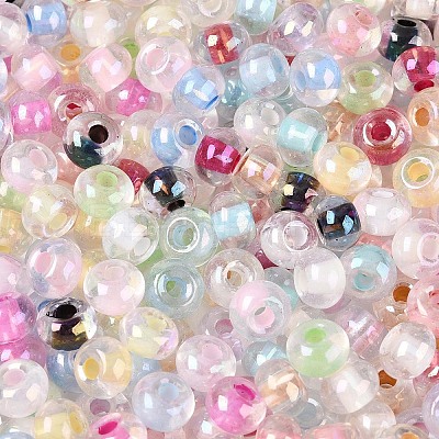 FGB Inside Colours Transparent Glass Seed Beads SEED-T009-01M-1