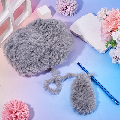 Super Bulky Faux Mink Fur Polyester Yarn YCOR-TAC0001-02D-1