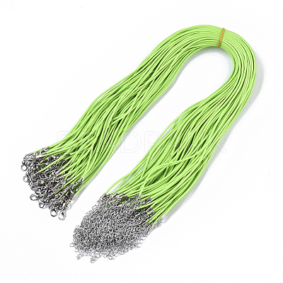 Waxed Cotton Cord Necklace Making MAK-S032-1.5mm-B05-1