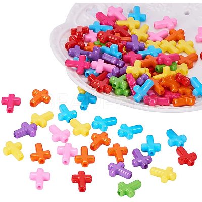 Opaque Acrylic Beads SACR-PH0002-01-1