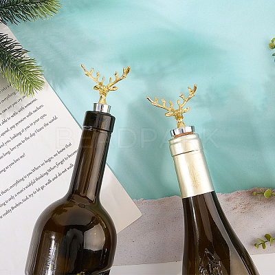2Pcs 2 Style Zinc Alloy Wine Stoppers FIND-GF0011-17B-1