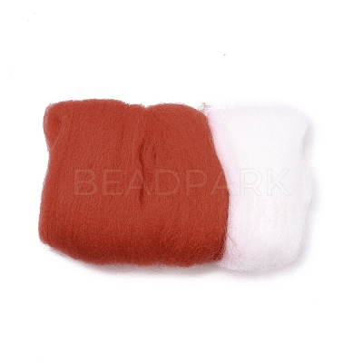 Christmas Theme Stocking Brooch Needle Felting Kit DIY-K055-08-1