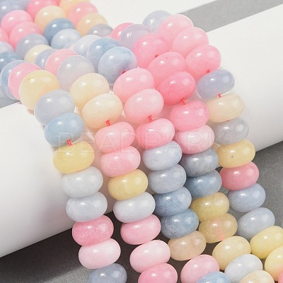 Dyed Natural White Jade Beads Strands G-G107-A14-01-1