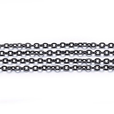 Handmade 304 Stainless Steel Cable Chains STAS-P213-01B-01-1