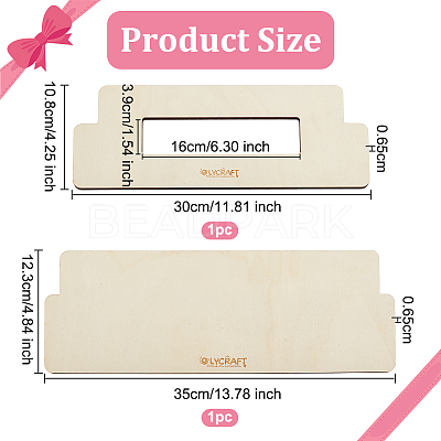 Wood Bow Maker Templates WOOD-WH0105-20-1