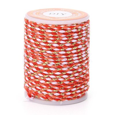 4-Ply Polycotton Cord with Metallic Thread X1-OCOR-Z003-D34-1
