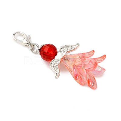 Acrylic Angel Pendant Decorations HJEW-JM04075-1