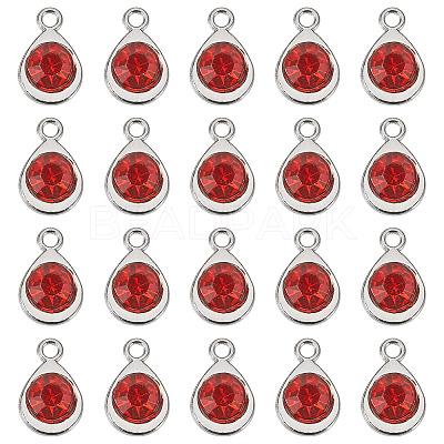 20Pcs Faceted Glass Charms RGLA-TADJ0001-01C-1