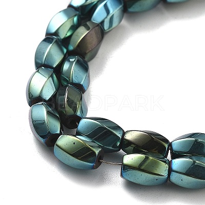 Electroplated Synthetic Magnetic Hematite Beads Strands G-P545-G01-02H-1