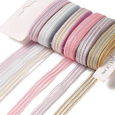 Polyester and Nylon Ribbon Sets DIY-Z029-01G-1
