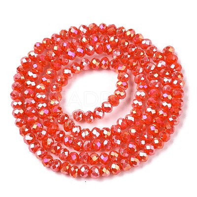 Electroplate Glass Beads Strands EGLA-A044-P2mm-B03-1