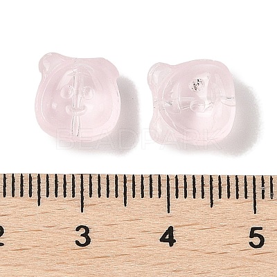 Transparent Spray Paint Glass Beads GLAA-Z011-01I-1