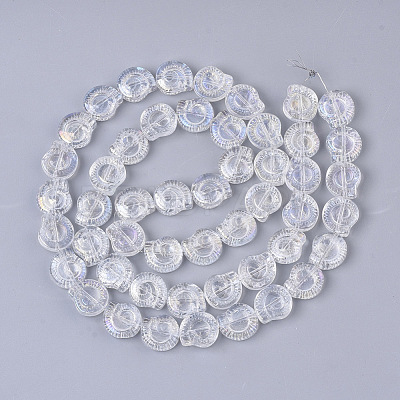 Electroplate Glass Beads Strands EGLA-S190-04-1