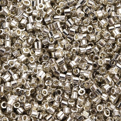 Plated Glass Cylinder Beads SEED-S047-E-003-1