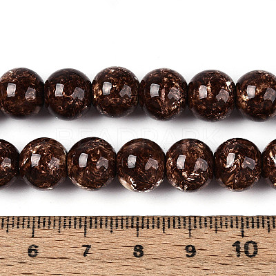 Baking Paint Glass Beads Strands DGLA-N016-10mm-05-1
