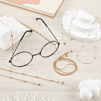 4Pcs 4 Styles Iron & Alloy Eyeglasses Chains AJEW-CN0002-75B-1