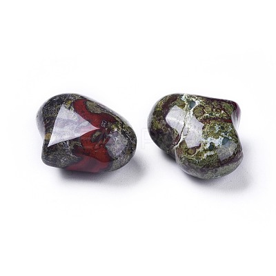 Natural Dragon Blood Heart Love Stone G-F659-A12-1