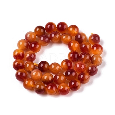 Dyed Natural White Jade Beads Strands G-T138-10mm-210-24-1