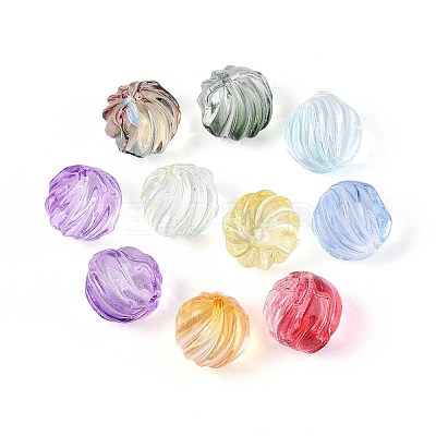 Transparent Glass Beads GLAA-T025-24-1