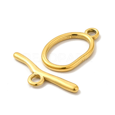 Ion Plating(IP) 304 Stainless Steel Toggle Clasps X-STAS-F290-06G-1