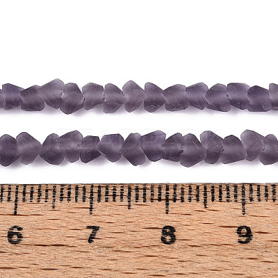 Frosted Transparent Glass Beads Strands LS-GLAA-N016-4mm-02-1