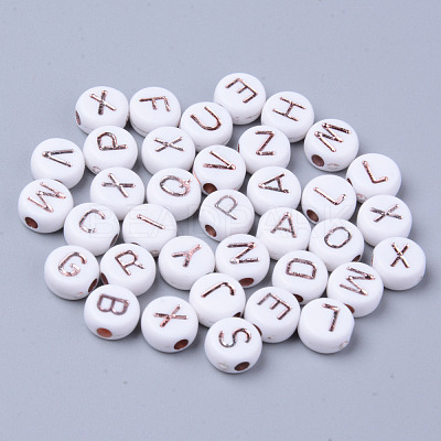 Opaque White Acrylic Beads MACR-S273-47-1