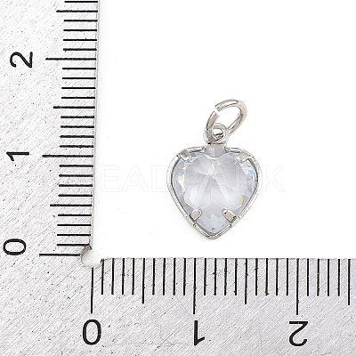 Brass Glass Charms KK-A269-51P-1