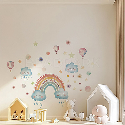 Translucent PVC Self Adhesive Wall Stickers STIC-WH0015-365-1