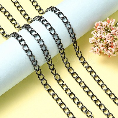 Aluminium Twisted Curb Chains CHA-YW0001-07B-1