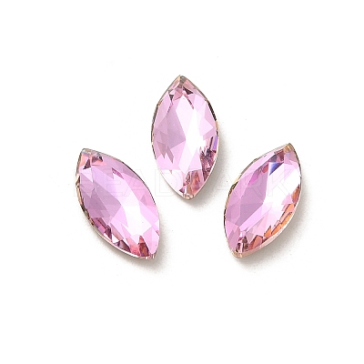 Glass Rhinestone Cabochons RGLA-P037-09B-D223-1