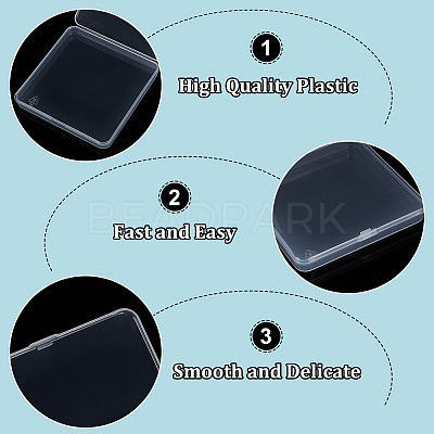 Transparent Plastic Storage Boxes CON-WH0095-62B-1
