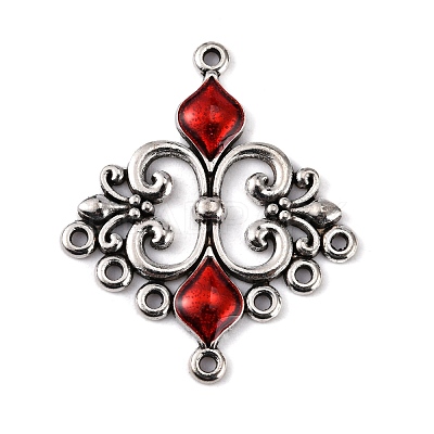 Alloy Enamel Chandelier Component Links ENAM-EA9734Y-2-1