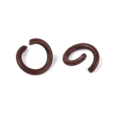 Spray Painted Iron Open Jump Rings IFIN-T017-04C-02-1