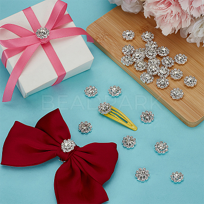30Pcs Alloy Crystal Rhinestone Cabochons FIND-FG0004-69S-1