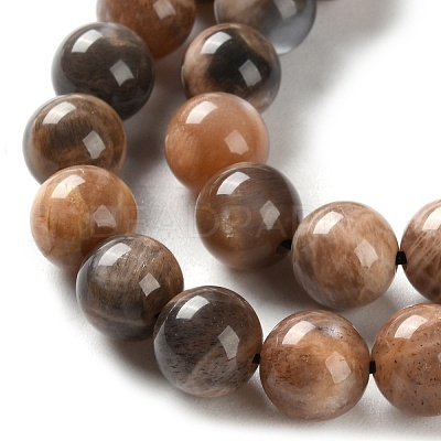 Natural Black Sunstone Beads Strands G-U009-A01-04-1