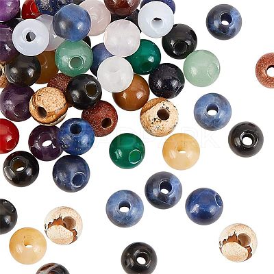 Natural & Synthetic Mixed Gemstone Beads G-OC0003-87B-1