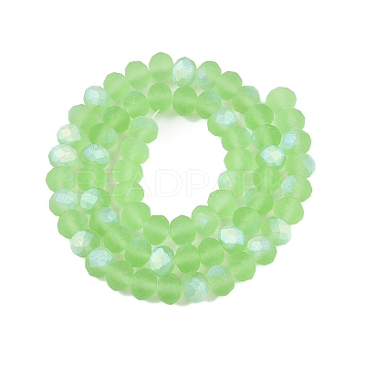 Transparent Glass Beads Strands EGLA-A044-T8mm-MB09-1