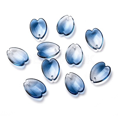 Transparent Glass Pendants GLAA-B003-03E-1